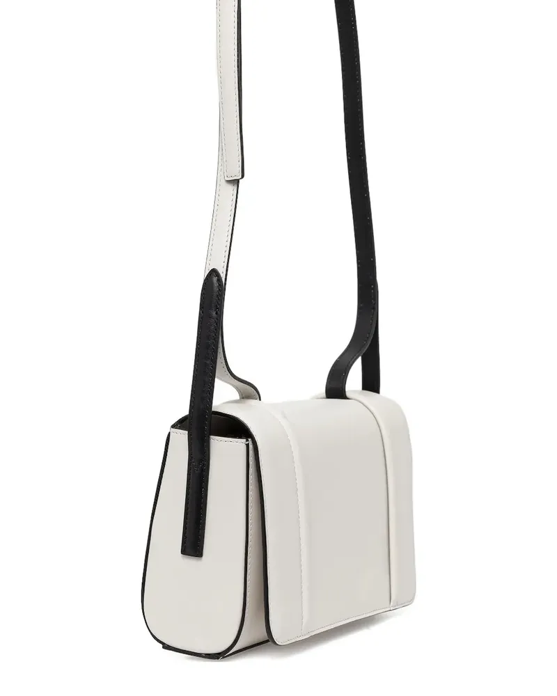Furla Mini Riva S Umhängetasche mit Riemen - Weiß Weiß