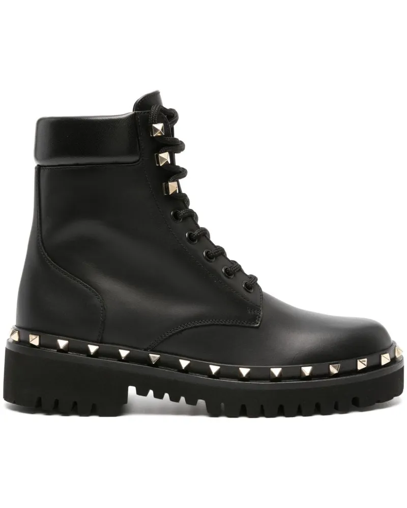 Valentino Garavani Rockstud Stiefel Schwarz