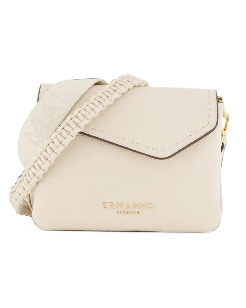 Ermanno Scervino braided-strap shoulder bag - Weiß Weiß