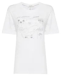 Rag & Bone T-Shirt mit grafischem Print Weiß