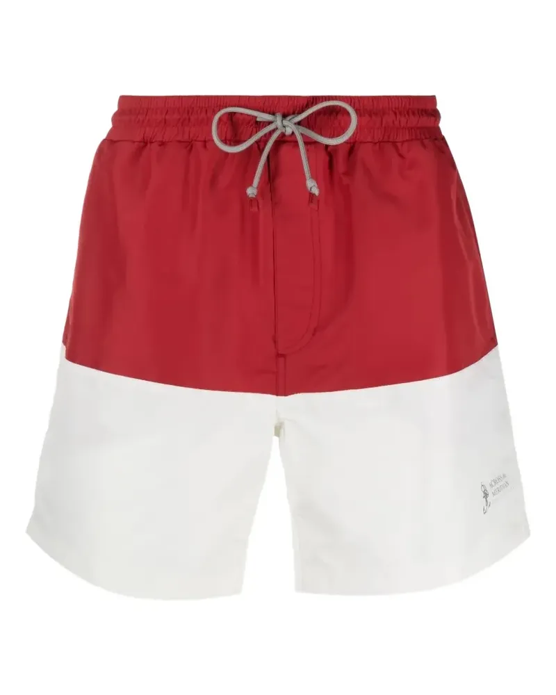Brunello Cucinelli drawstring swim shorts - Rot Rot