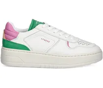 Sneakers mit Kontrasteinsätzen - Weiß