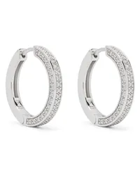 Tom Wood Nova medium hoop earrings Silber