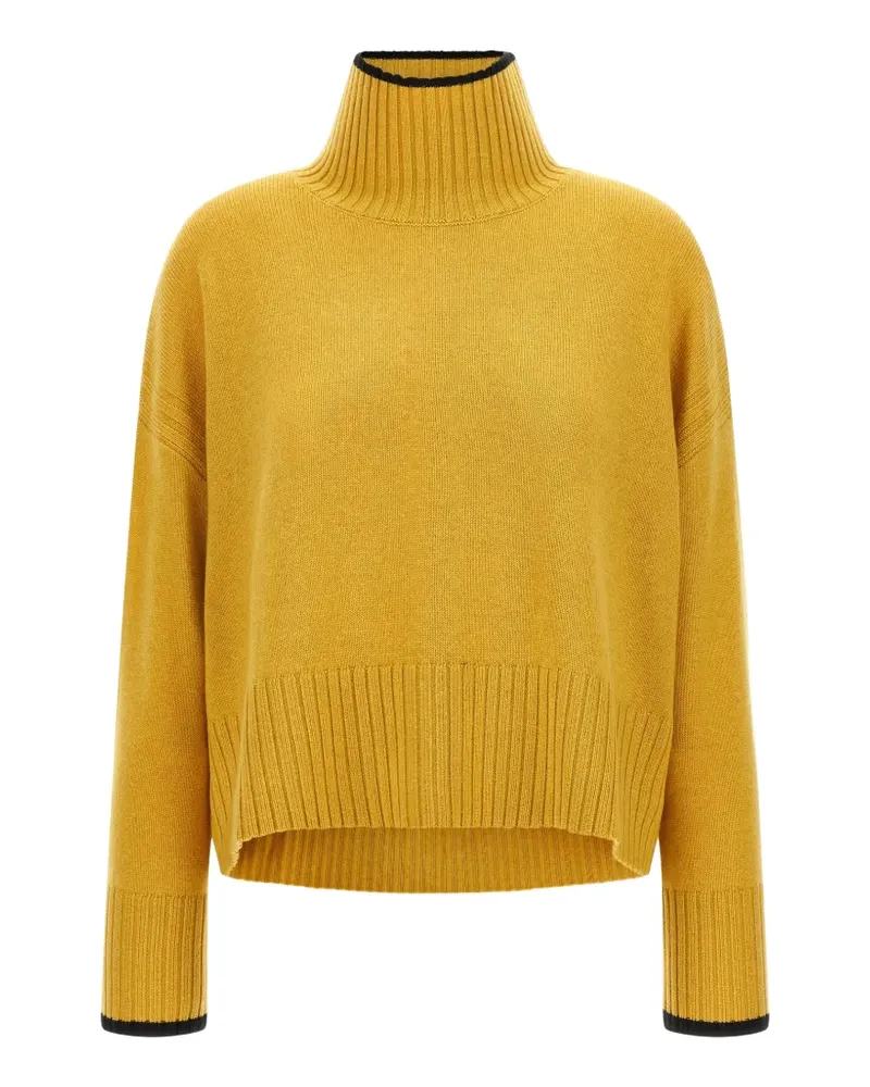 Pinko ribbed-knit roll-neck sweater - Gelb Gelb