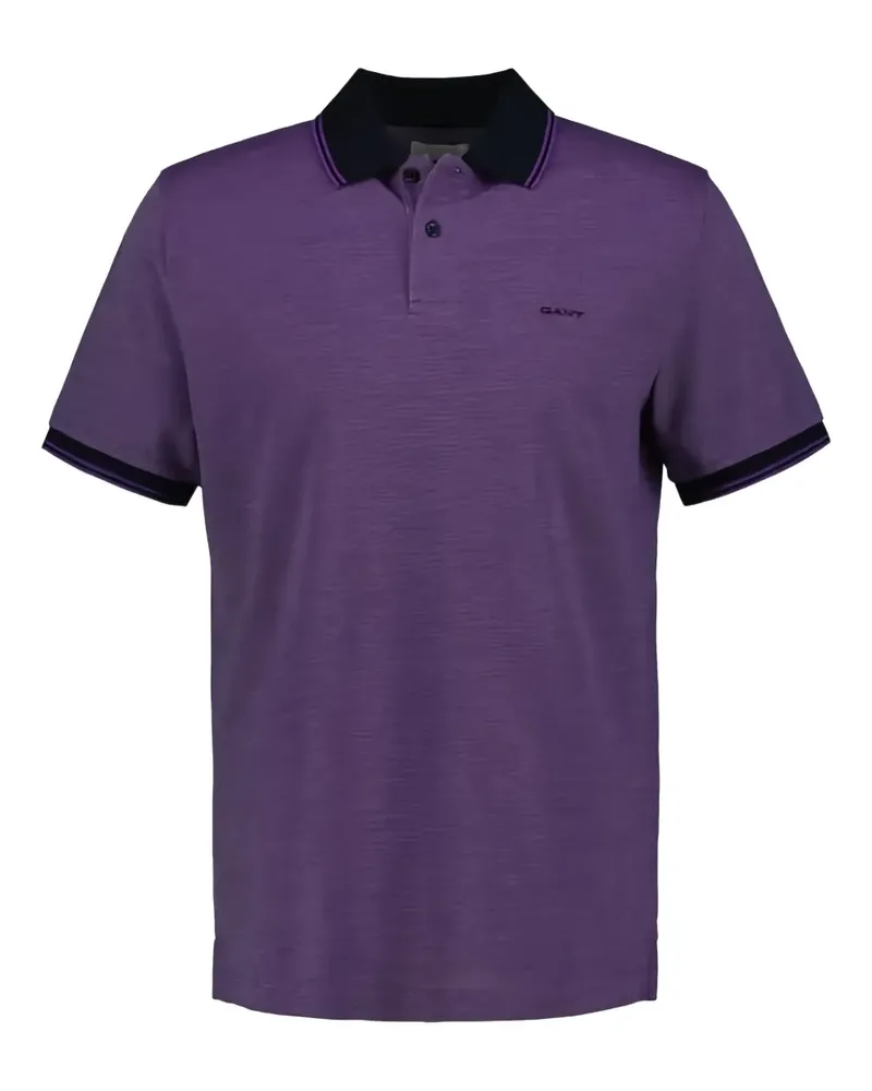 Gant oxford piqué polo shirt - Violett Violett