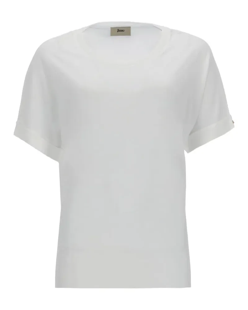 Herno cuffed sleeve T-shirt - Weiß Weiß