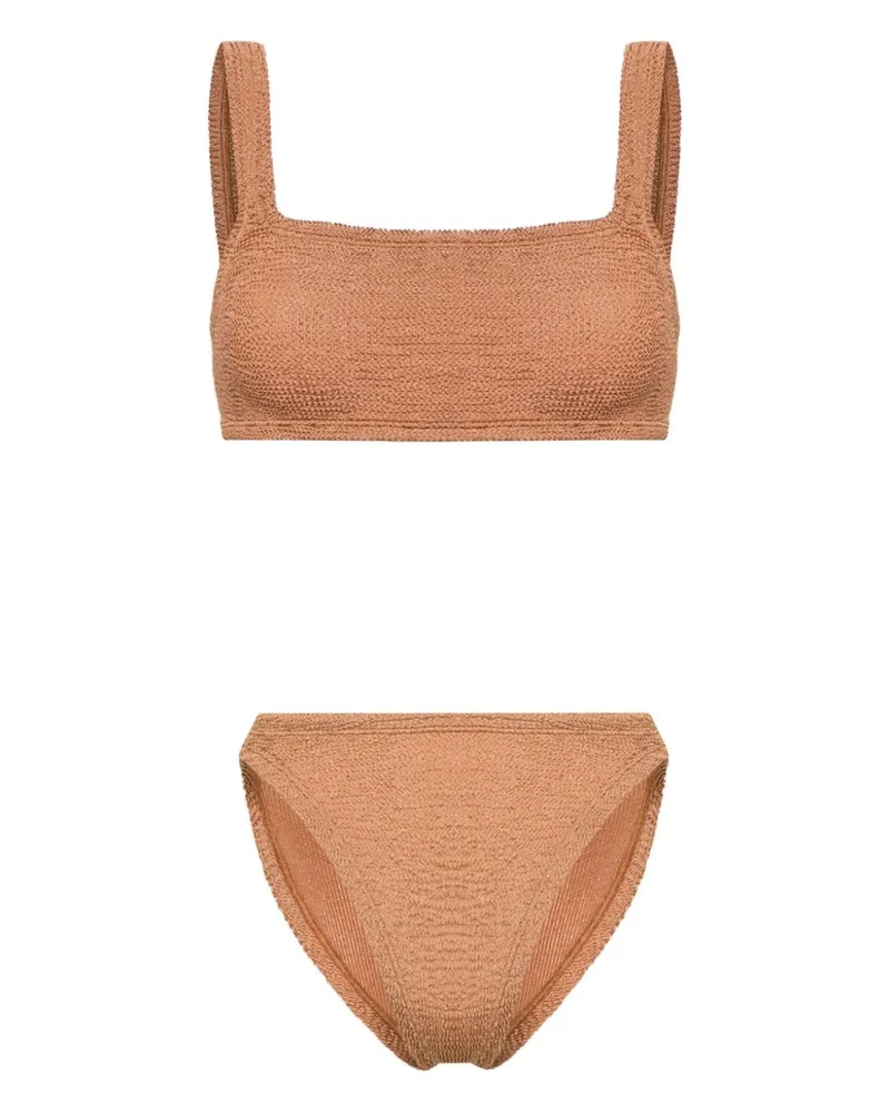 Hunza G Xandra Bikini mit Knitteroptik - Nude Nude