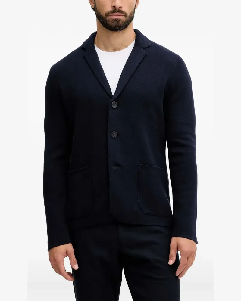 Benetton Geknöpfter Cardigan mit Tasche - Blau Blau