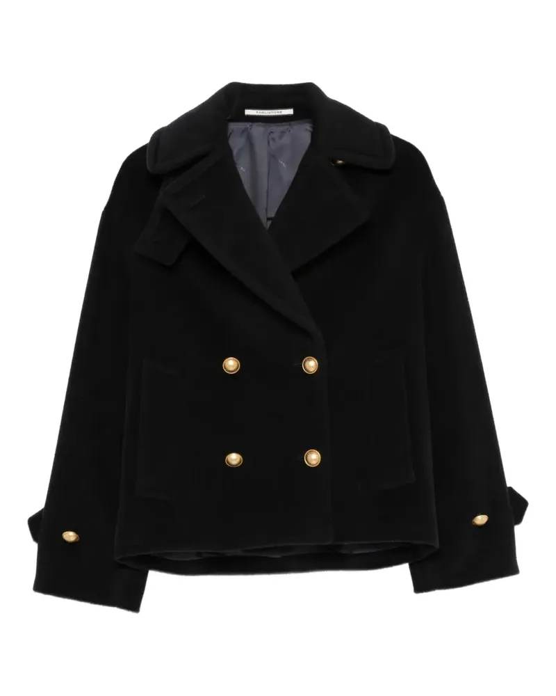Tagliatore double-breasted button-cuff coat - Schwarz Schwarz
