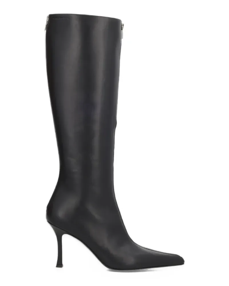 Alexander Wang Spitze Vera Stiefel mit Reißverschlussdetail 85mm - Schwarz Schwarz