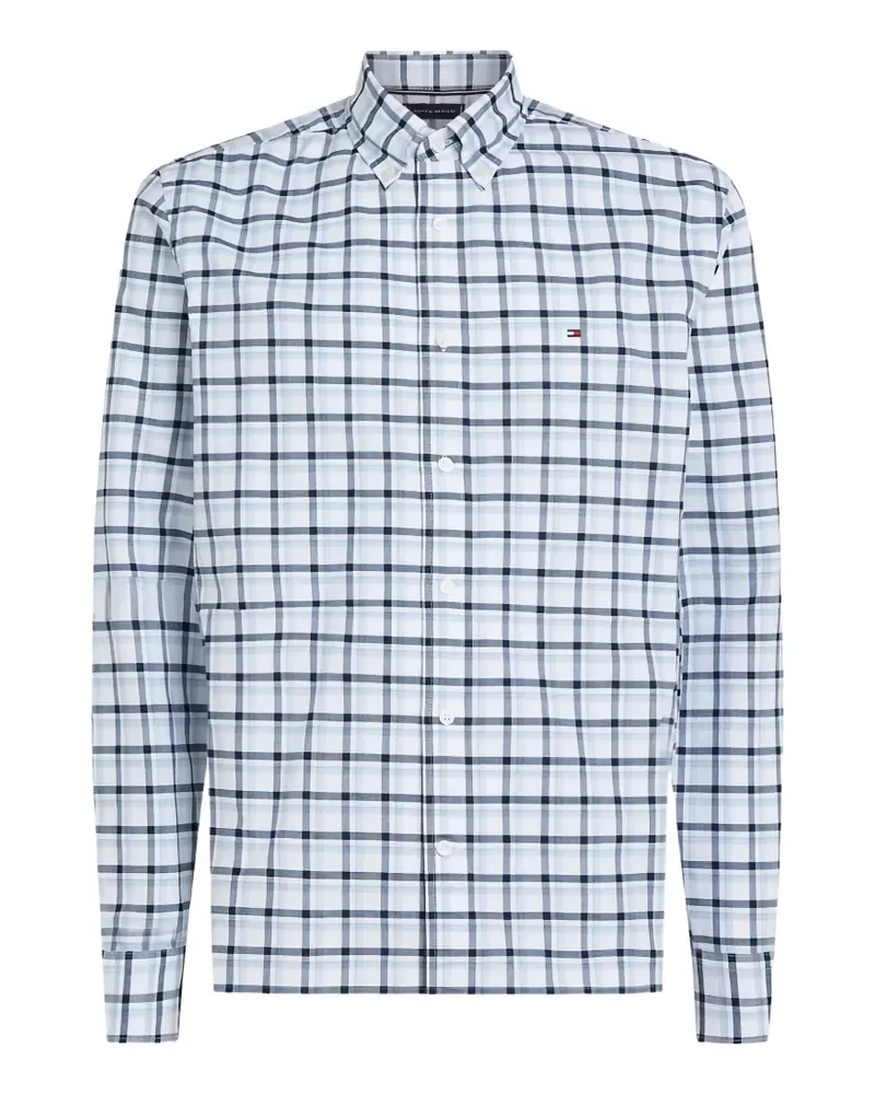 Tommy Hilfiger check-pattern button-down shirt - Weiß Weiß