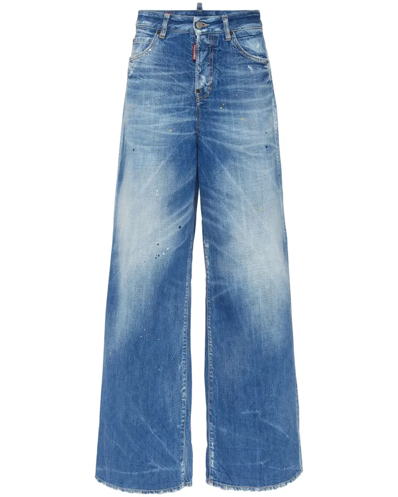 Dsquared2 Jeans mit weitem Bein - Blau Blau