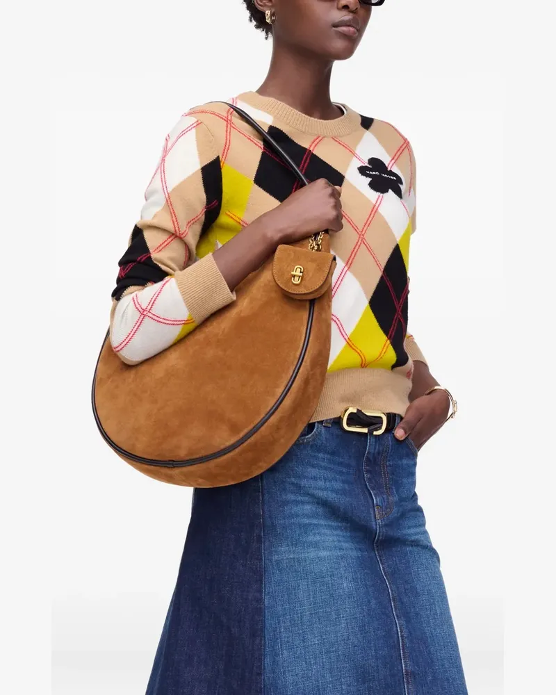 Marc Jacobs Mittelgroße Schultertasche aus Wildleder - Braun Braun
