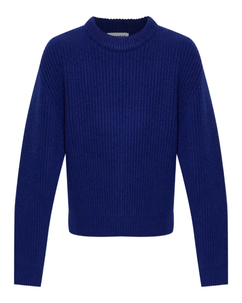 Jil Sander Gerippter Pullover - Blau Blau