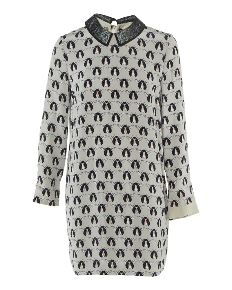 Victoria Beckham Kleid mit Print - Grau Grau