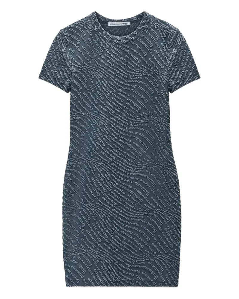 Alexander Wang Kleid mit Logo-Prägung - Blau Blau
