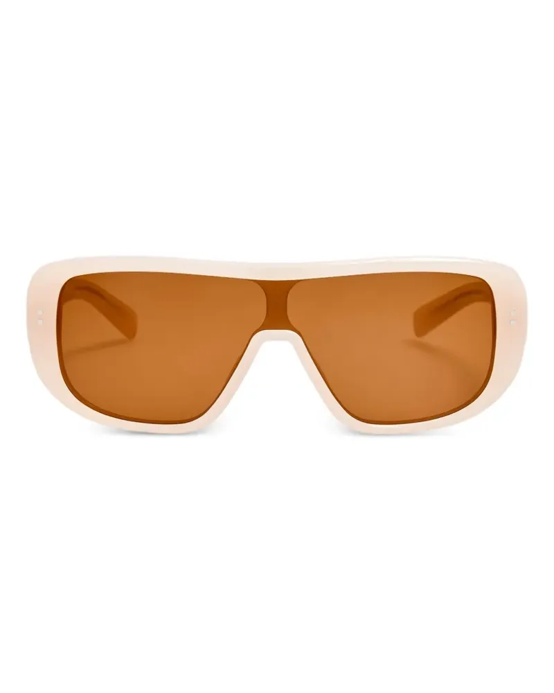 Jacquemus Masco shield-frame sunglasses - Weiß Weiß