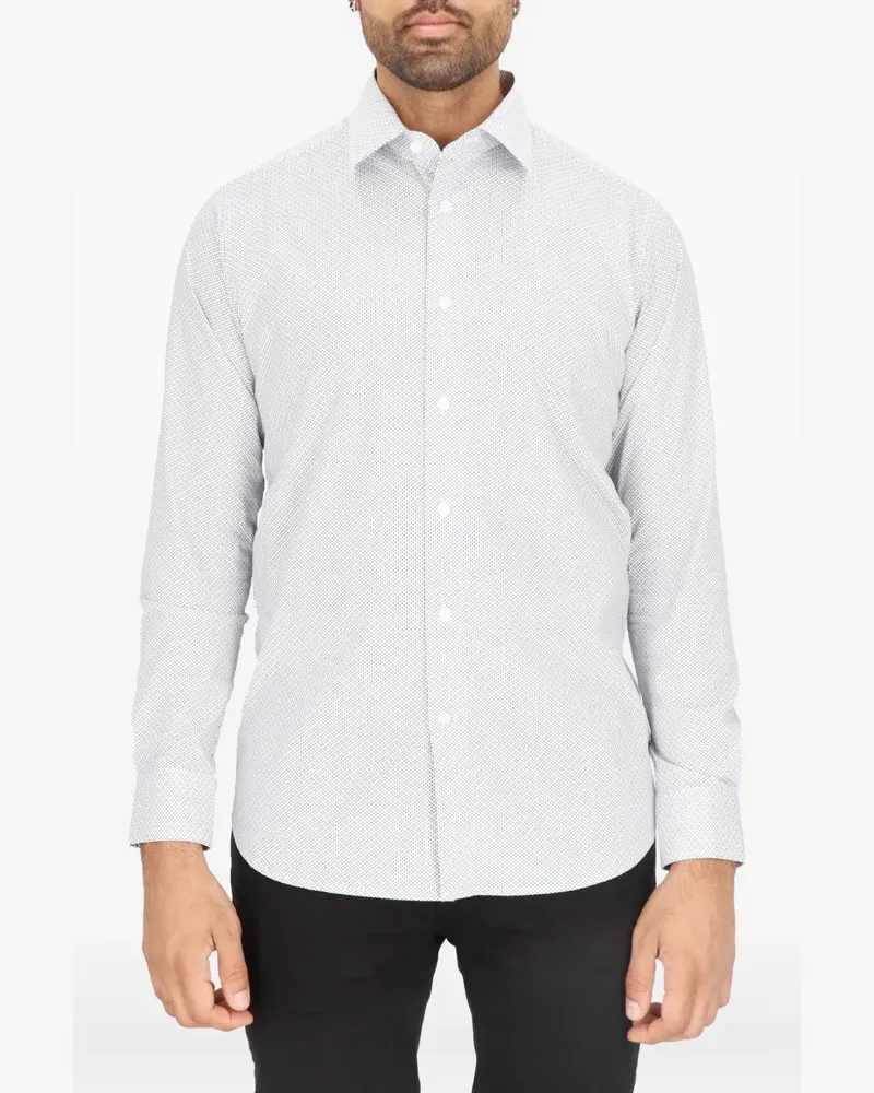 Scotch&Soda Hemd mit geometrischem Print - Weiß Weiß