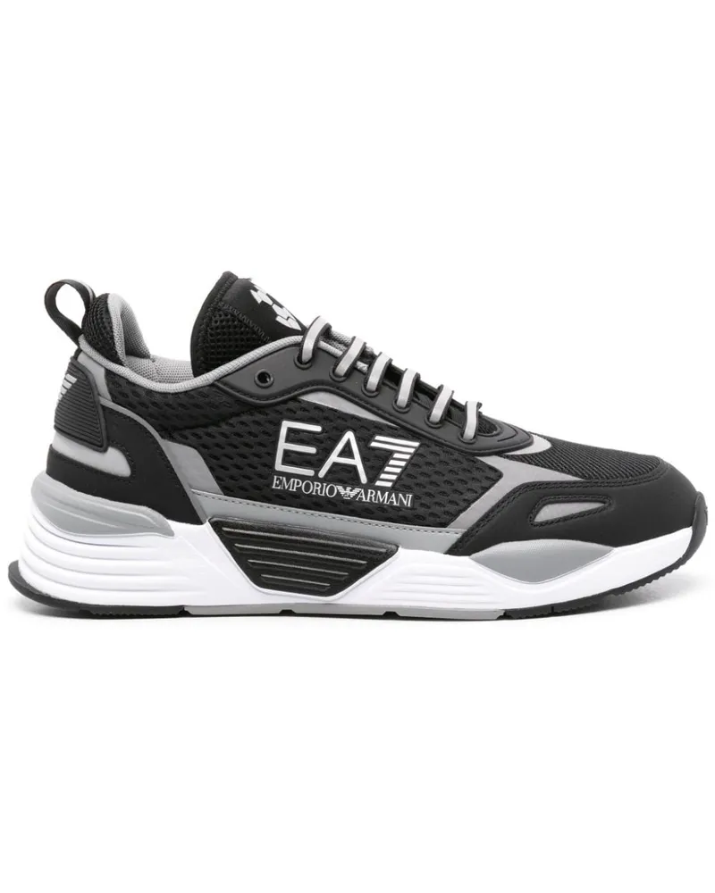 EA7 Chunky Ace Runner Sneakers - Schwarz Schwarz