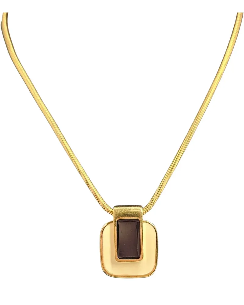 Madison pendant snake-chain necklace - Gold Gold