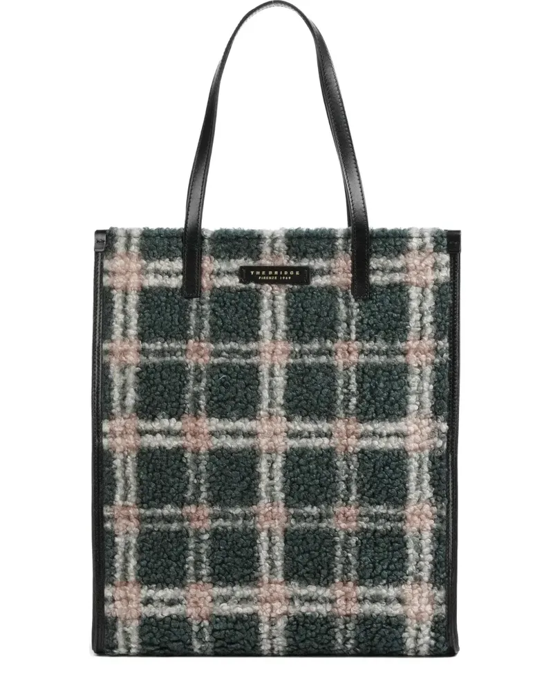 The Bridge plaid tote bag - Grün Grün