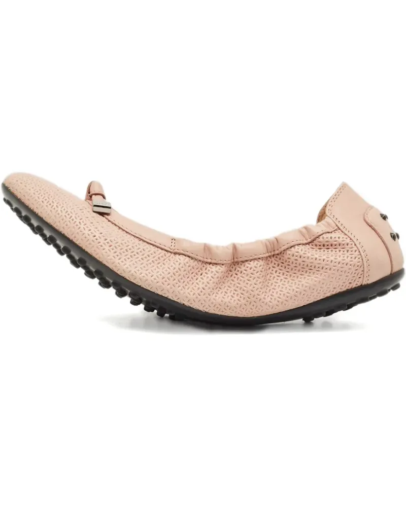 TOD'S Bow Scrunch ballet flats - Rosa Rosa