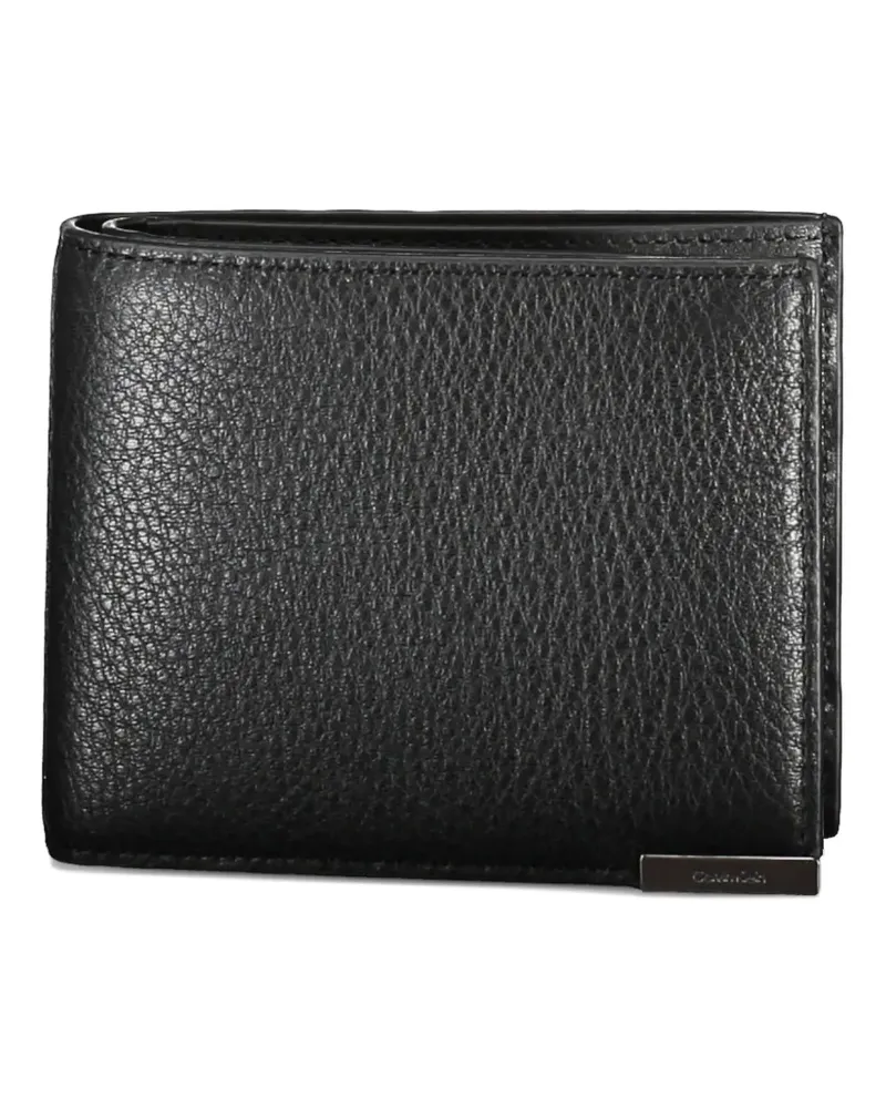 Calvin Klein pebbled-texture bifold wallet - Schwarz Schwarz