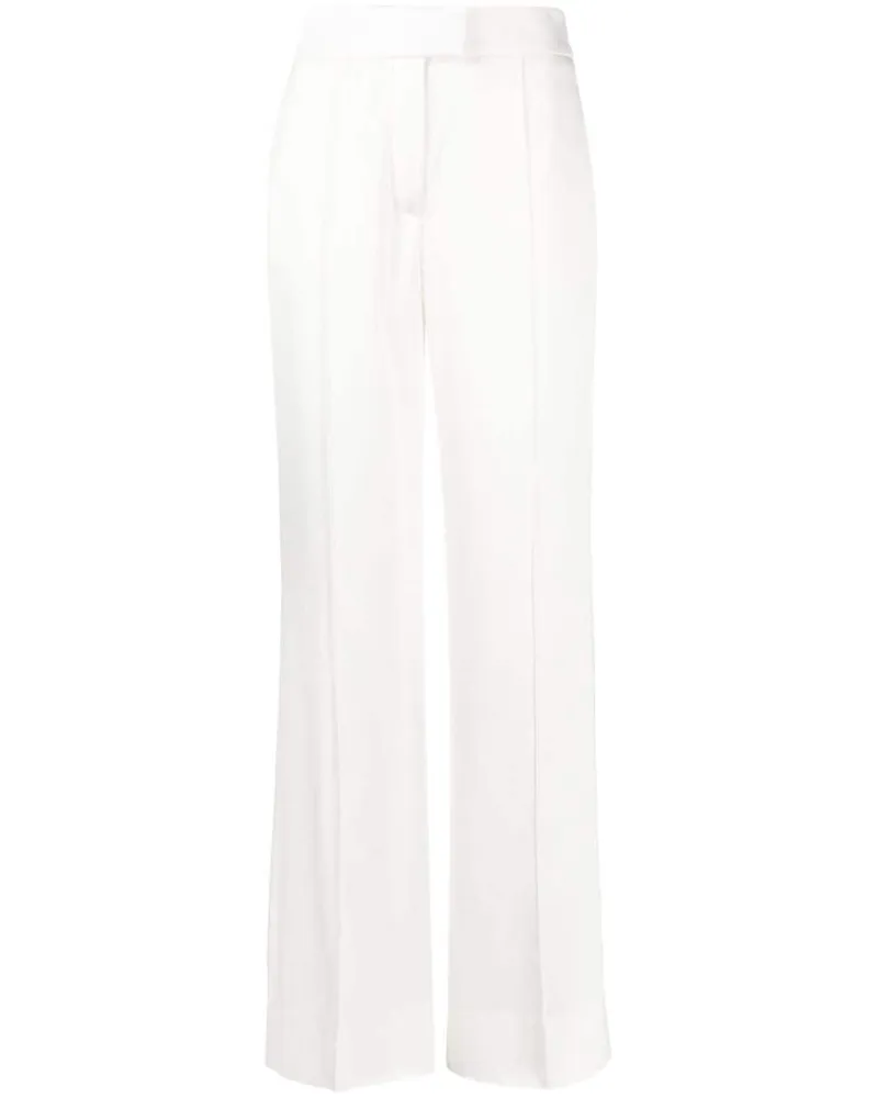Sa Su Phi High-Waist-Hose mit weitem Bein - Weiß Weiß