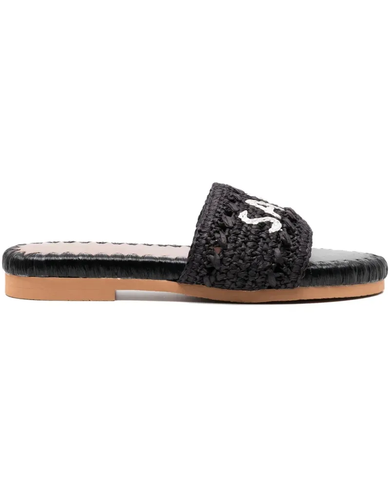 DE SIENA Saint Tropez Sandalen - Schwarz Schwarz