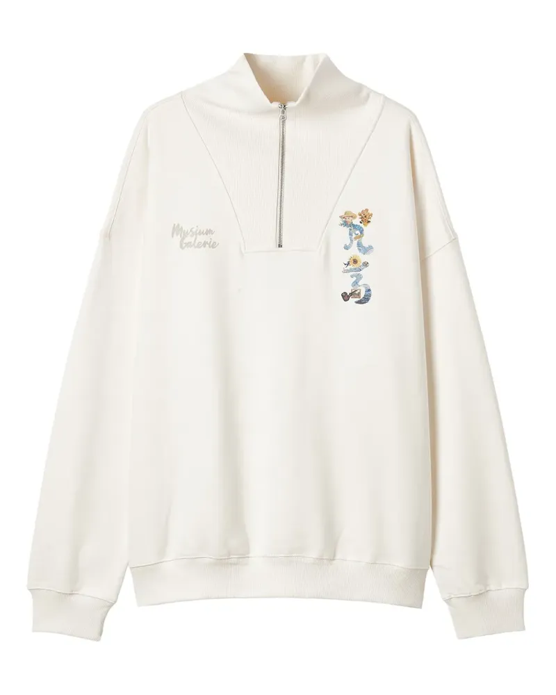 Musium Div. drop-shoulder sweatshirt - Weiß Weiß