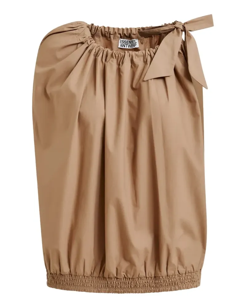 Essentiel Bluse mit Schleife - Nude Nude