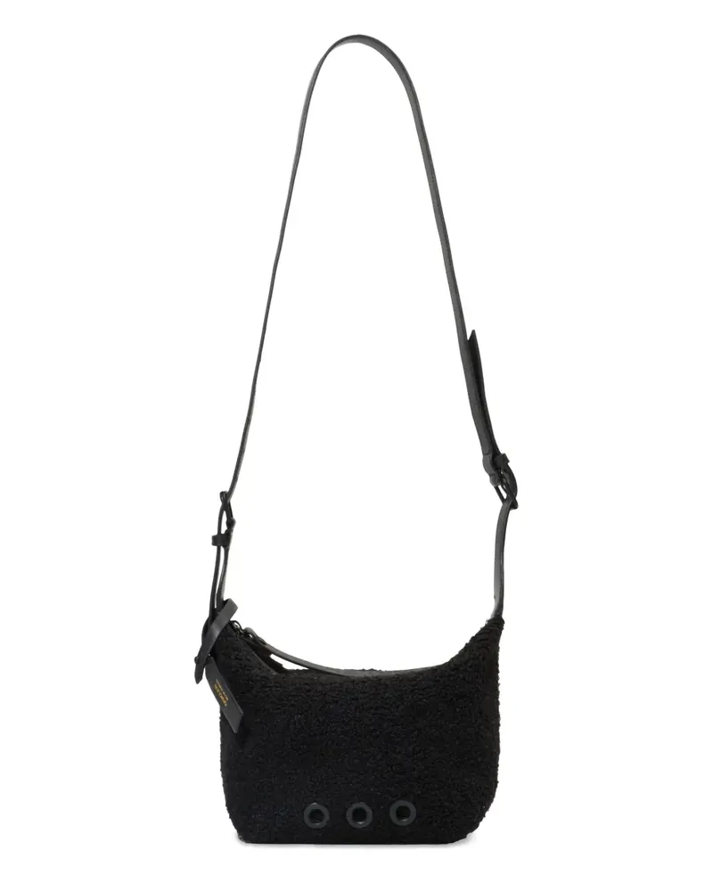 Osklen Schultertasche mit Ösendetail - Schwarz Schwarz
