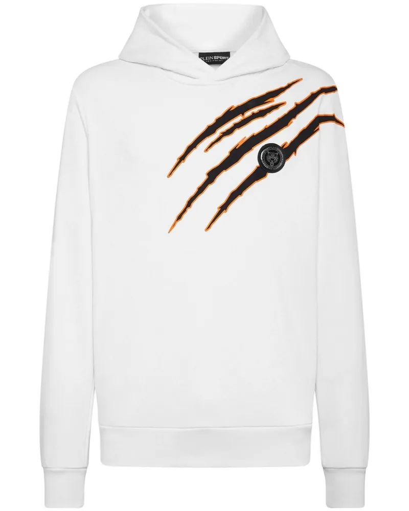 Philipp Plein Hoodie mit Logo-Print - Weiß Weiß