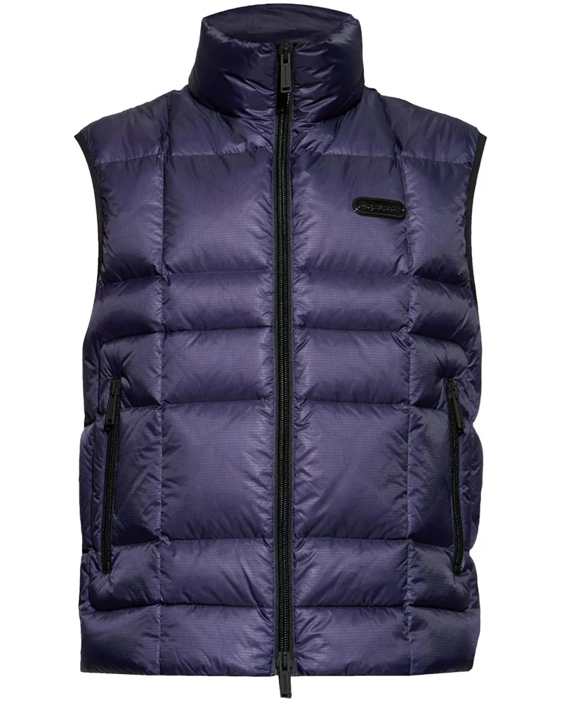 Dsquared2 Wattierte Weste - Blau Blau