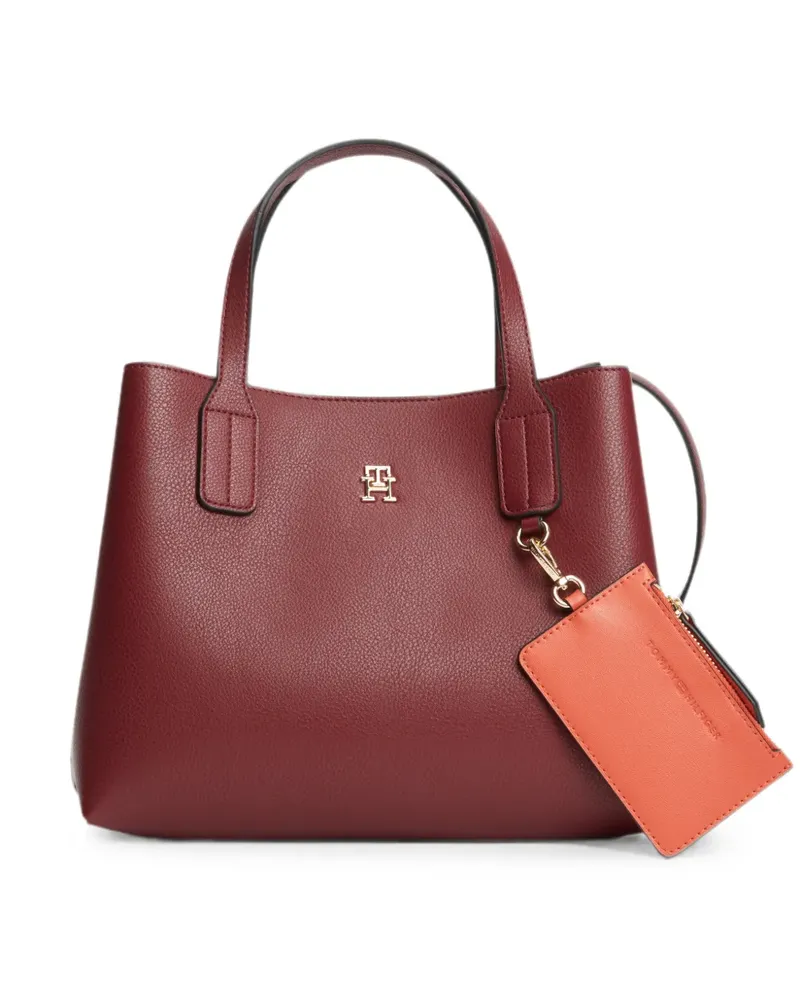 Tommy Hilfiger logo-plaque tote bag - Rot Rot
