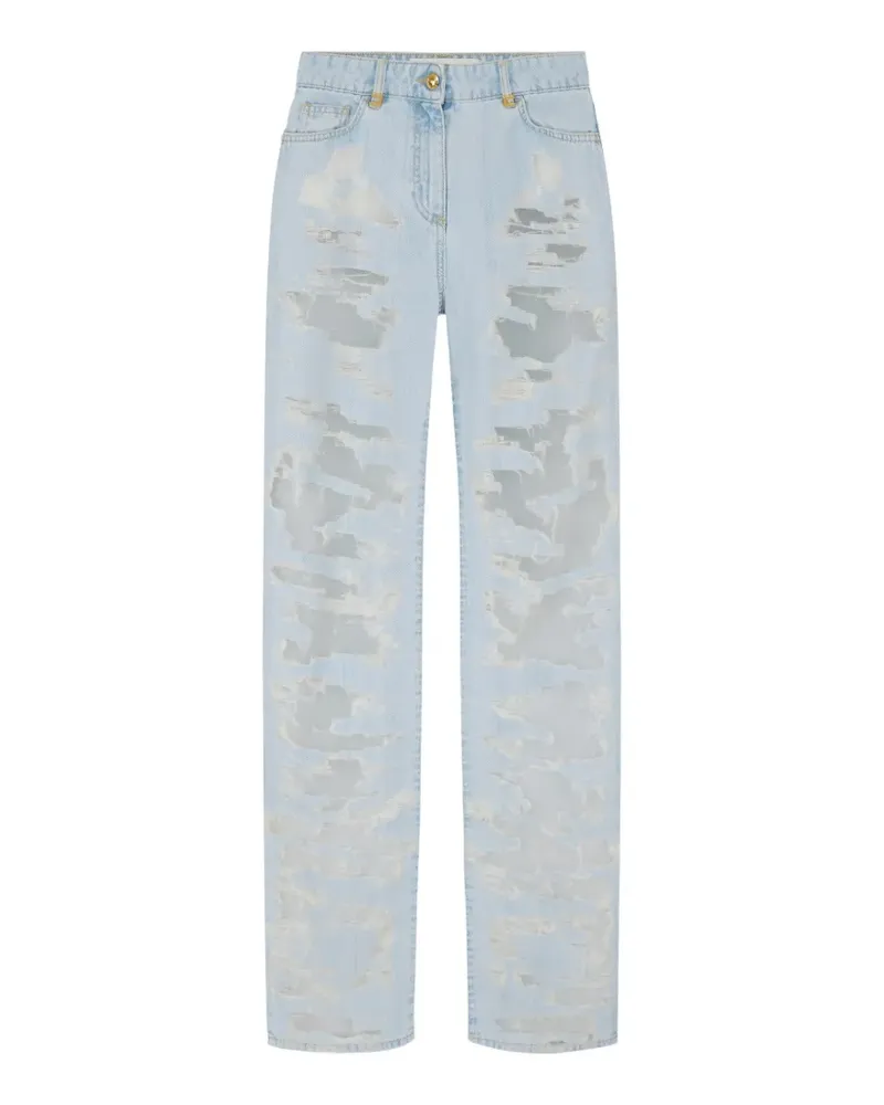 Elisabetta Franchi Jeans im Destroyed-Look - Blau Blau