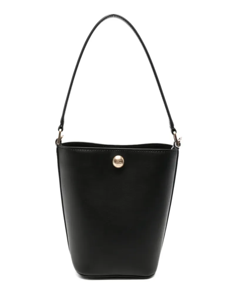 Lacoste logo-engraved bucket bag - Schwarz Schwarz