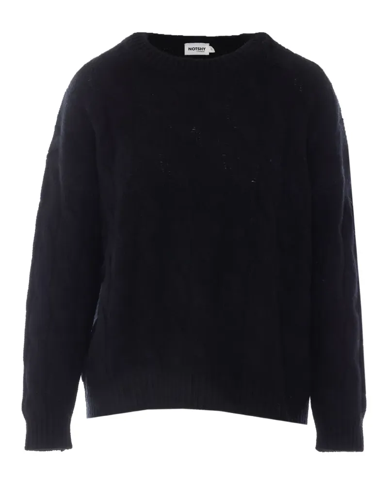 Not Shy Pullover mit Rundhalsausschnitt - Schwarz Schwarz
