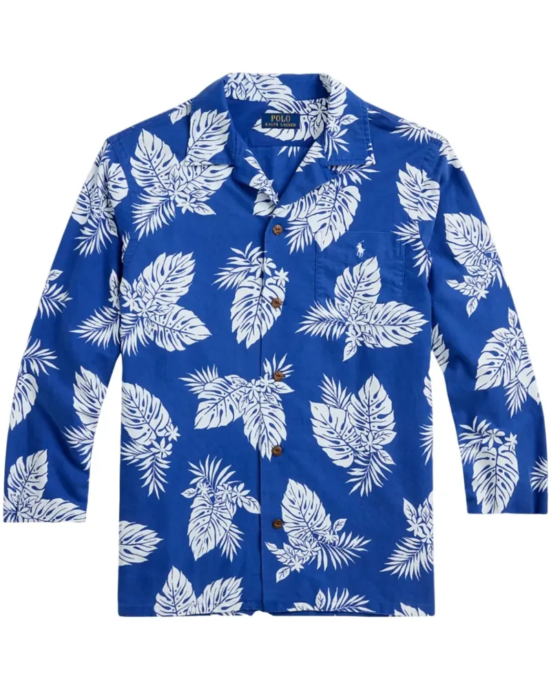 Ralph Lauren Hemd mit Polo Pony - Blau Blau