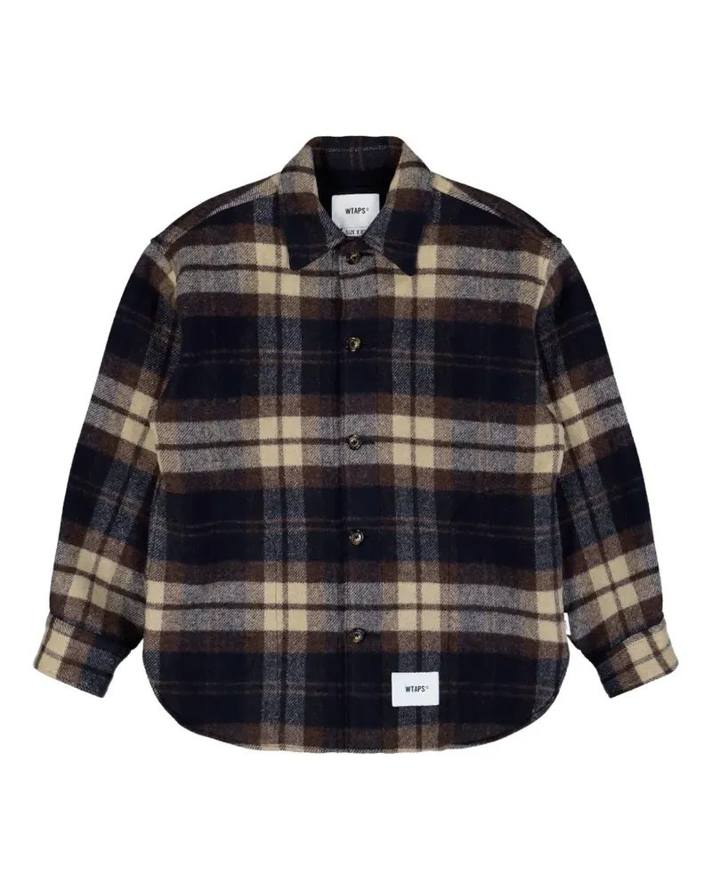 WTAPS WCPO plaid-pattern jacket - Blau Blau
