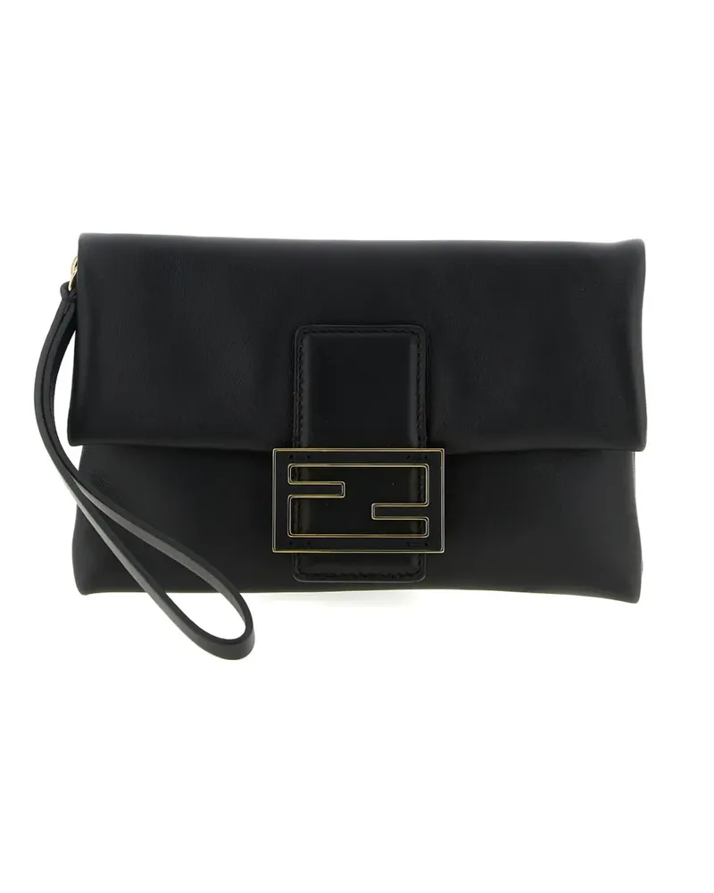 Fendi Pre-owned Mamma Baguette Schultertasche - Schwarz Schwarz