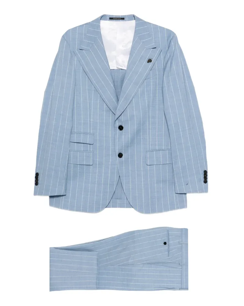 Gabriele Pasini Gestreifter Rock - Blau Blau