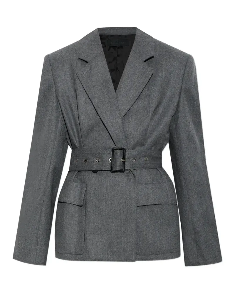 Lanvin Blazer mit Gürtel - Grau Grau