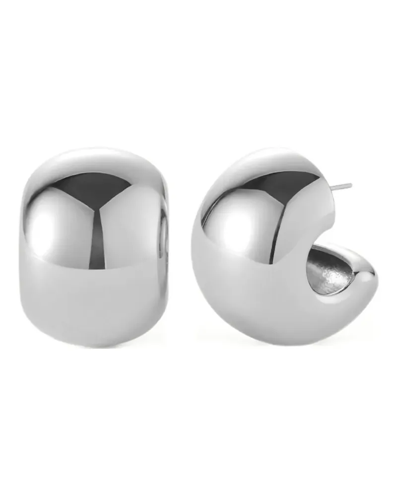 Jenny Bird Creolen mit poliertem Finish - Silber Silber