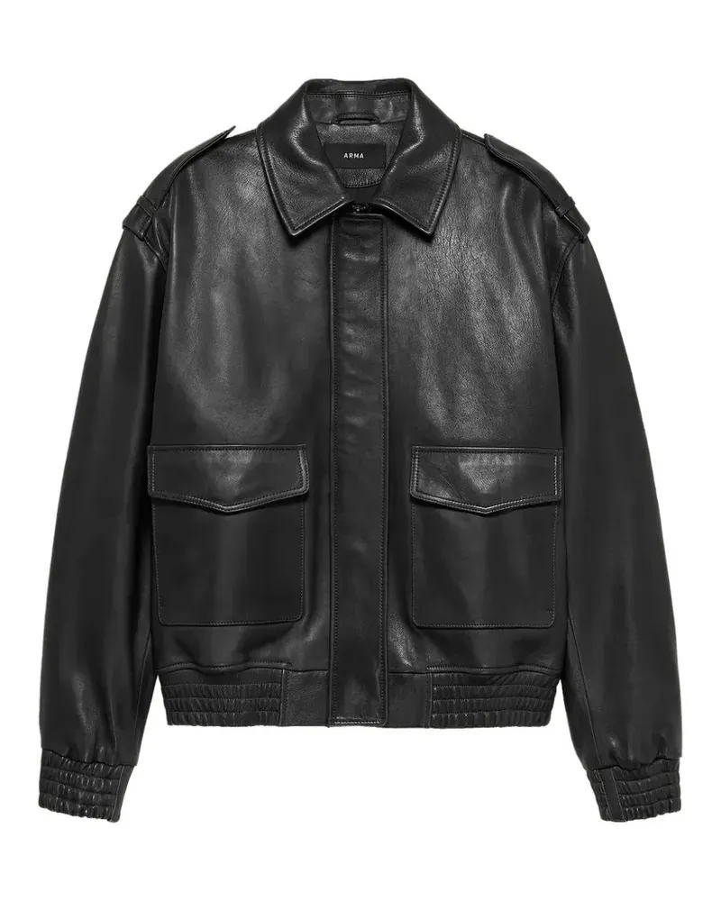 Arma Astra leather jacket - Schwarz Schwarz