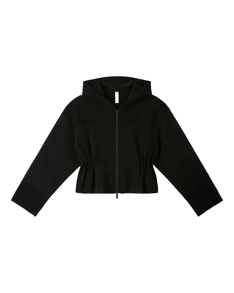 CFCL TC Milan cropped hooded cardigan - Schwarz Schwarz