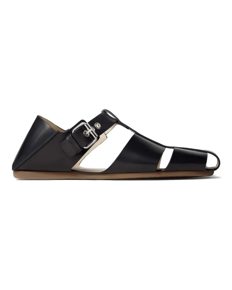 Christophe Lemaire Fisherman-Sandalen mit Schnalle - Schwarz Schwarz