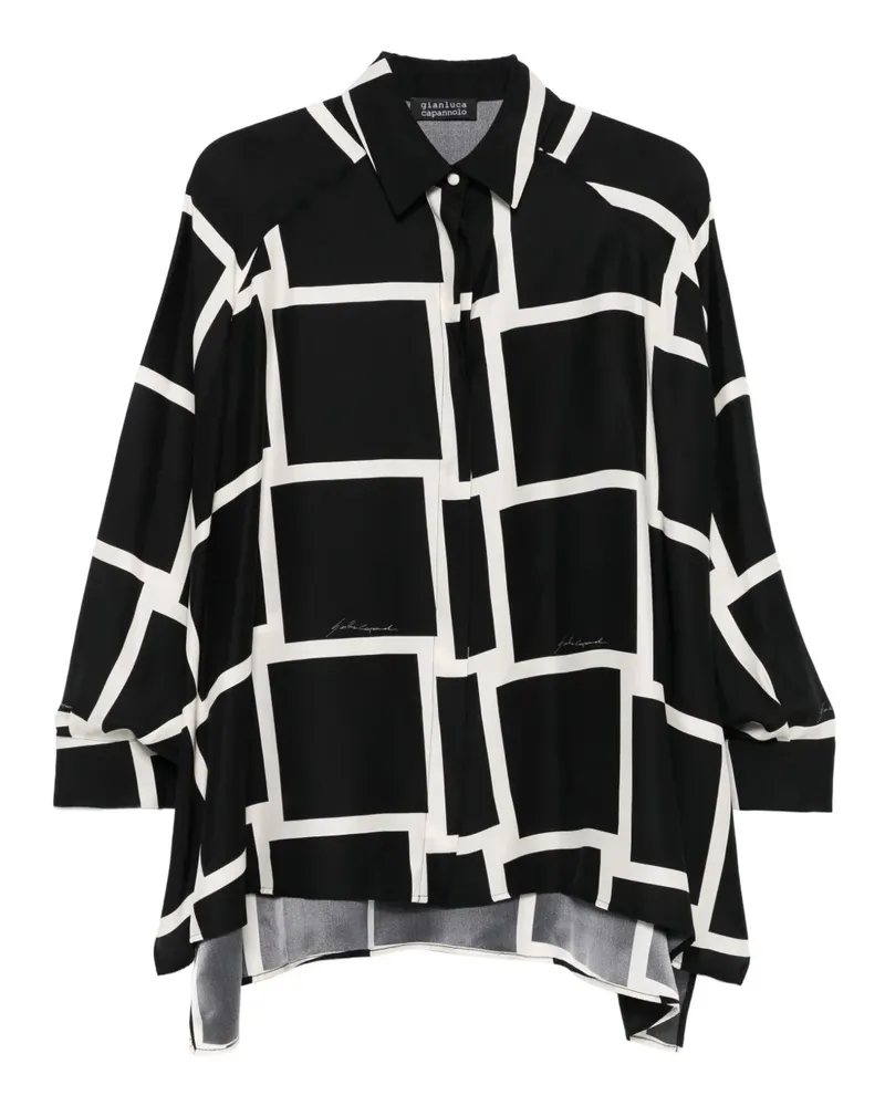 Gianluca Capannolo geometric-print shirt - Weiß Weiß