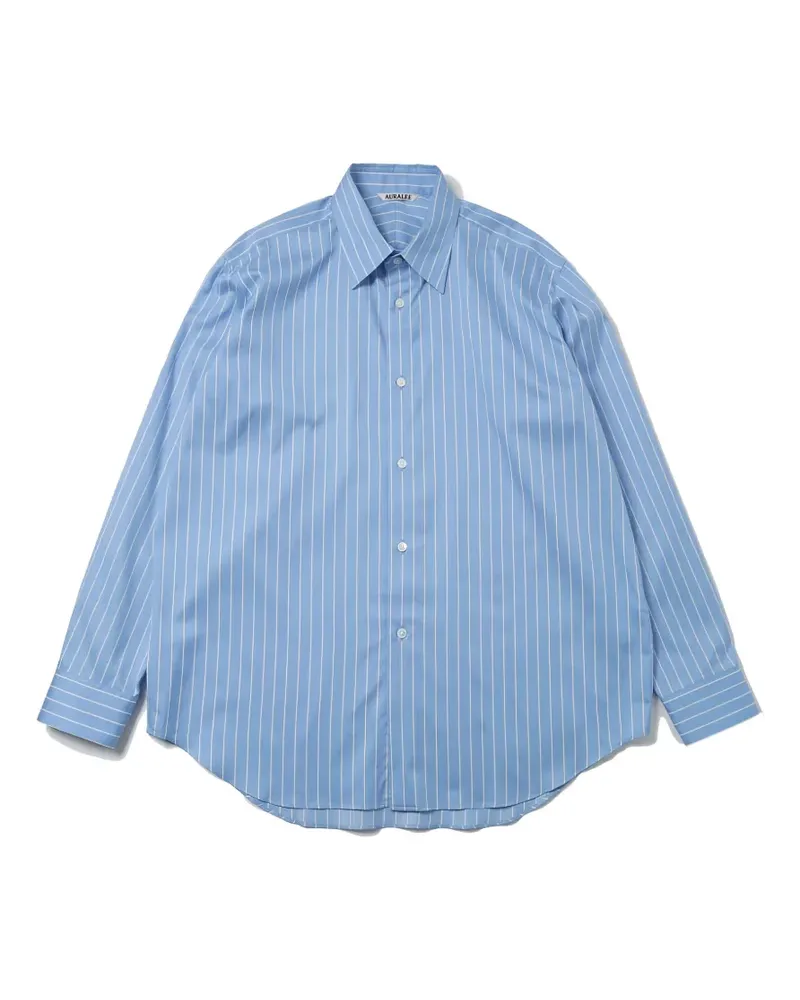 AURALEE striped wool shirt - Blau Blau