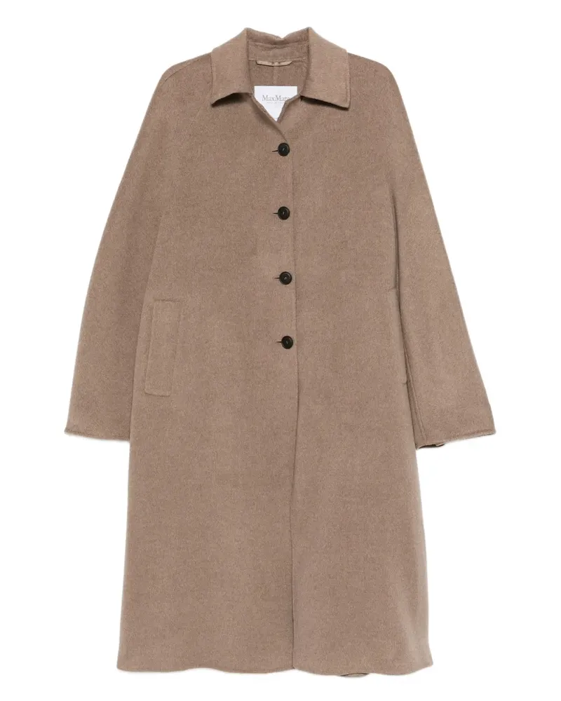 Max Mara Einreihiger Mantel - Braun Braun